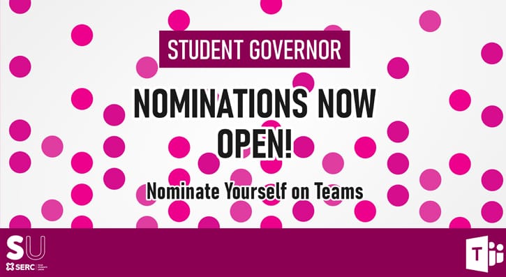 Student Governor Nominations Now Open, Nominate Yourself on Teams